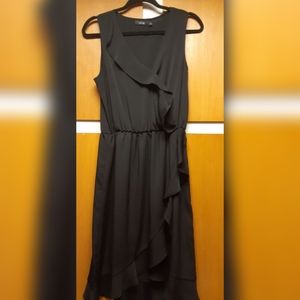Ruffled black dress